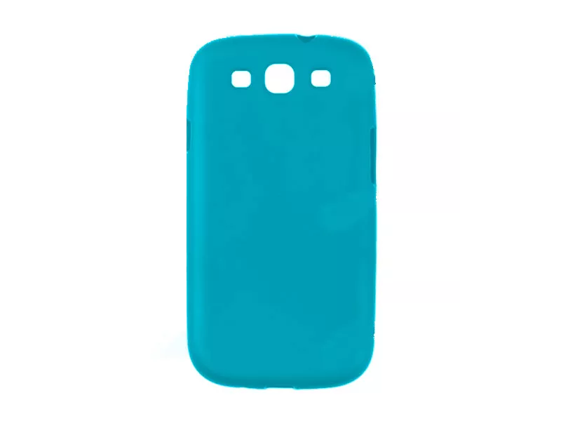 Cover in Silicone Morbido per Samsung Galaxy S3 i9300 (Azzurro)