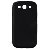 Cover in Silicone Semi Rigida per Samsung Galaxy S3 i9300 (Nero)
