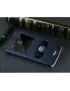 Cover Flip a Portafoglio Dual S-View in Pelle per OnePlus One A0001 (Blu)