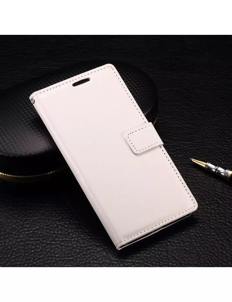 Cover Flip a Portafoglio in Pelle per OnePlus X (Bianco)
