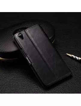 Cover Flip a Portafoglio in Pelle per OnePlus X (Nero)