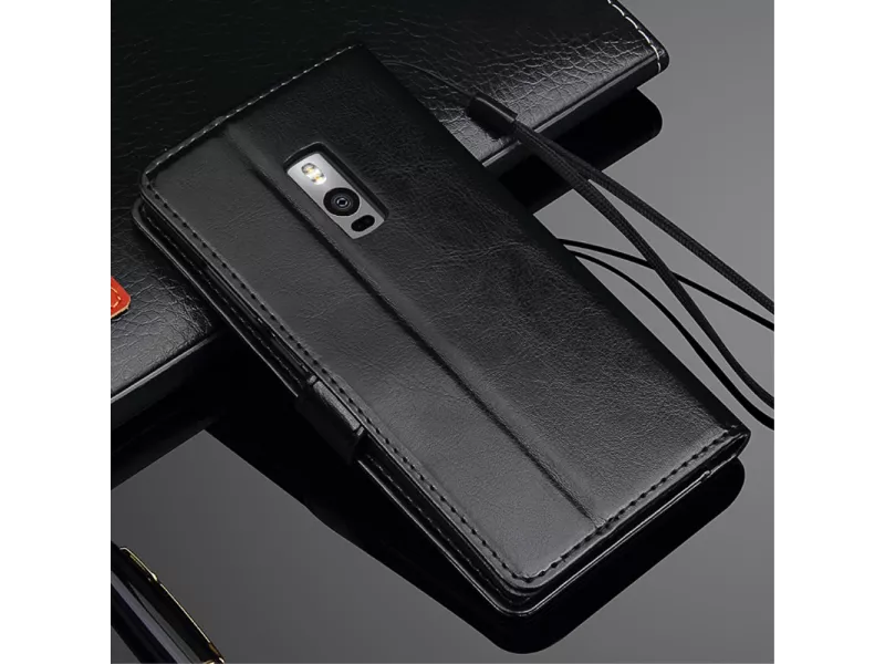 Cover Flip a Portafoglio in Pelle per OnePlus 2 (Nero)