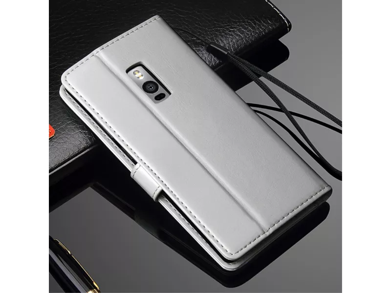 Cover Flip a Portafoglio in Pelle per OnePlus 2 (Bianco)