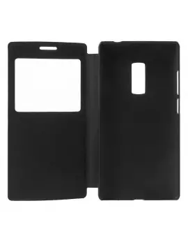 Cover Flip a Portafoglio S-View in Pelle per OnePlus 2 (Nero)