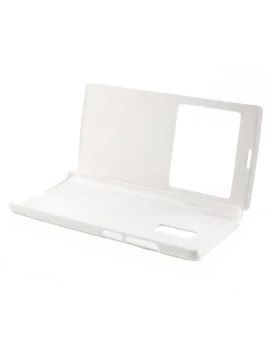 Cover Flip a Portafoglio S-View in Pelle per OnePlus 2 (Bianco)