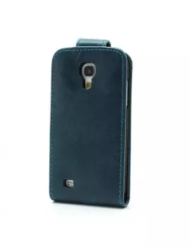 Cover Flip in Ecopelle per Samsung S4 mini i9190 (Blu)
