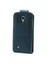 Cover Flip in Ecopelle per Samsung S4 mini i9190 (Blu)