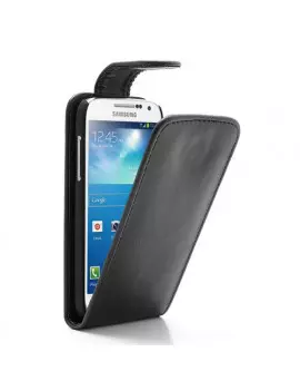 Cover Flip in Ecopelle per Samsung S4 mini i9190 (Nero)