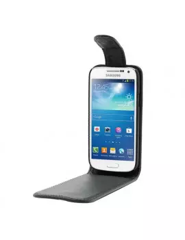 Cover Flip in Ecopelle per Samsung S4 mini i9190 (Nero)