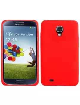 Cover in Silicone Morbido per Samsung Galaxy S4 i9500 (Rosso)