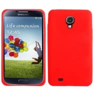 Cover in Silicone Morbido per Samsung Galaxy S4 i9500 (Rosso)