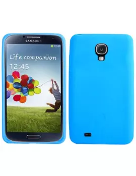 Cover in Silicone Morbido per Samsung Galaxy S4 i9500 (Azzurro)