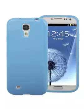 Cover in Silicone per Samsung Galaxy S4 i9500 (Azzurro)