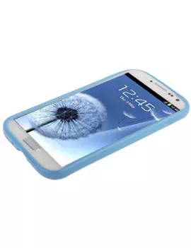 Cover in Silicone per Samsung Galaxy S4 i9500 (Azzurro)