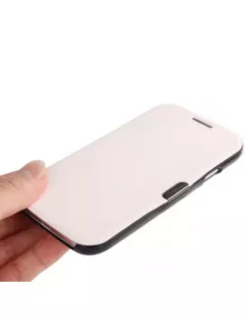 Cover Flip a Portafoglio Originale per Samsung Galaxy S4 i9500 (Bianco)