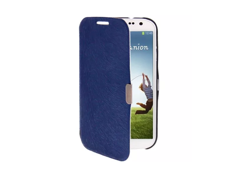 Cover Flip a Portafoglio Originale per Samsung Galaxy S4 i9500 (Blu)
