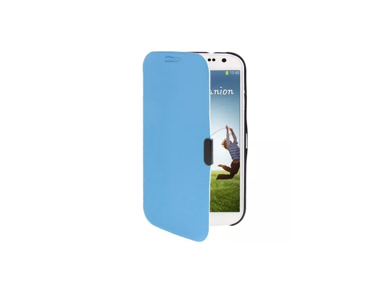 Cover Flip a Portafoglio Originale per Samsung Galaxy S4 i9500 (Azzurro)