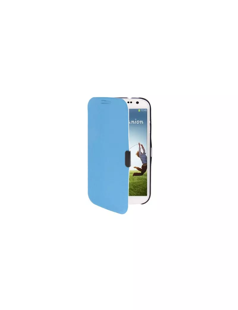 Cover Flip a Portafoglio Originale per Samsung Galaxy S4 i9500 (Azzurro)