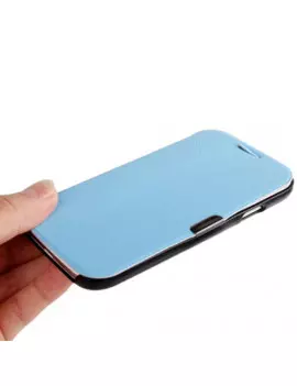 Cover Flip a Portafoglio Originale per Samsung Galaxy S4 i9500 (Azzurro)