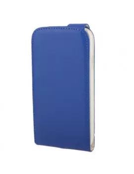 Cover Flip a Portafoglio Verticale in Ecopelle per Samsung Galaxy S4 i9500 (Blu)