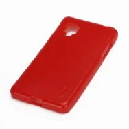 Cover in Silicone per LG Optimus G E973 E975 (Rosso)