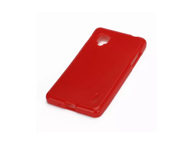 Cover in Silicone per LG Optimus G E973 E975 (Rosso)