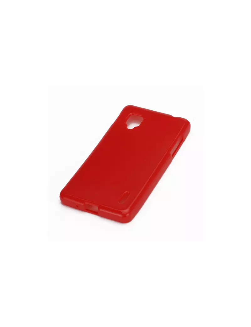 Cover in Silicone per LG Optimus G E973 E975 (Rosso)