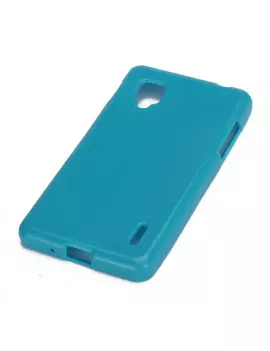 Cover in Silicone per LG Optimus G E973 E975 (Azzurro)