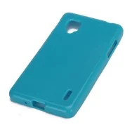 Cover in Silicone per LG Optimus G E973 E975 (Azzurro)