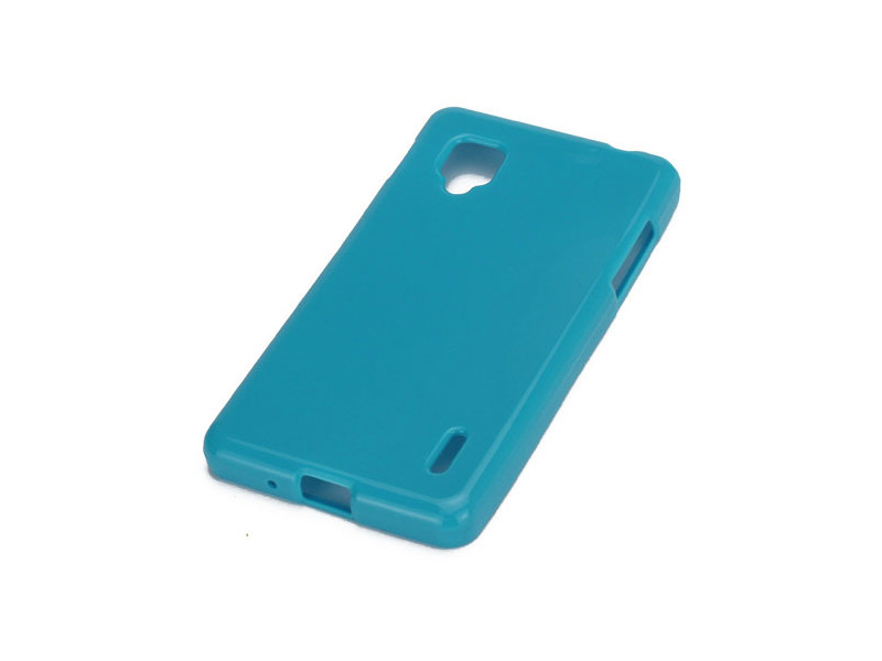 Cover in Silicone per LG Optimus G E973 E975 (Azzurro)