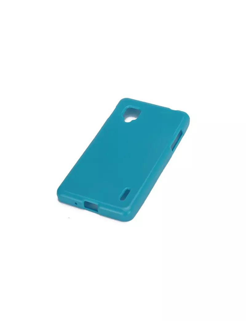 Cover in Silicone per LG Optimus G E973 E975 (Azzurro)