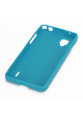 Cover in Silicone per LG Optimus G E973 E975 (Azzurro)