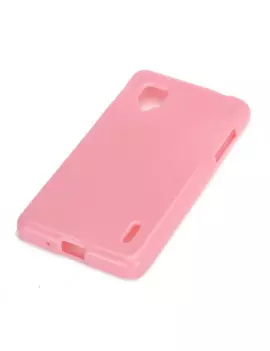 Cover in Silicone per LG Optimus G E973 E975 (Rosa)