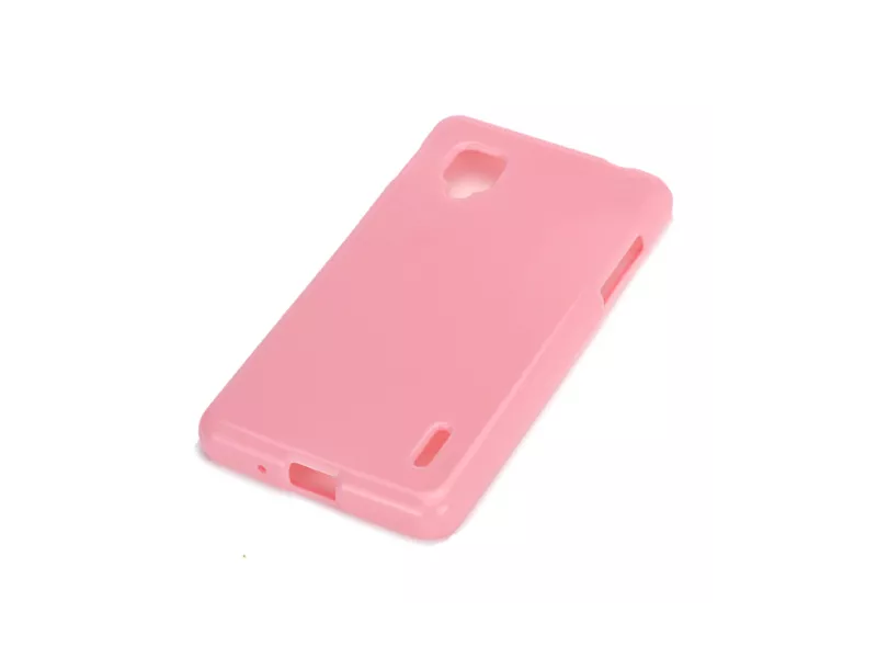 Cover in Silicone per LG Optimus G E973 E975 (Rosa)