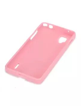 Cover in Silicone per LG Optimus G E973 E975 (Rosa)