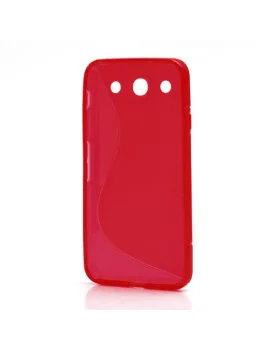 Cover in Silicone Morbido per LG Optimus G Pro E985 E980 (Rosso)