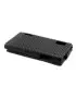 Cover Flip a Portafoglio Verticale Carbon Look per LG Optimus L5 E610 (Nero)