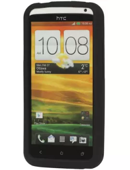 Cover in TPU Silicone Morbida per HTC One X S720e (Nero)