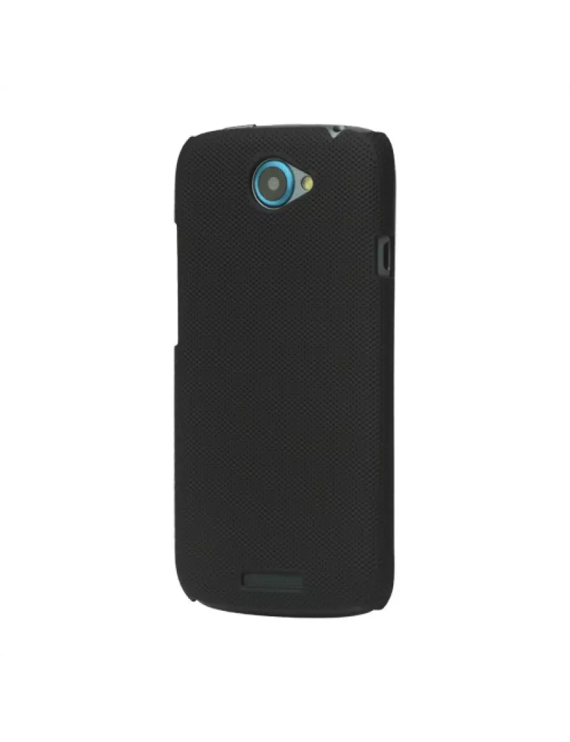 Cover in TPU Antiscivolo Semi Rigida per HTC One S Z520e (Nero)