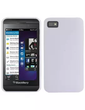 Cover in Silicone Morbido per BlackBerry Z10 (Bianco)