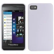 Cover in Silicone Morbido per BlackBerry Z10 (Bianco)