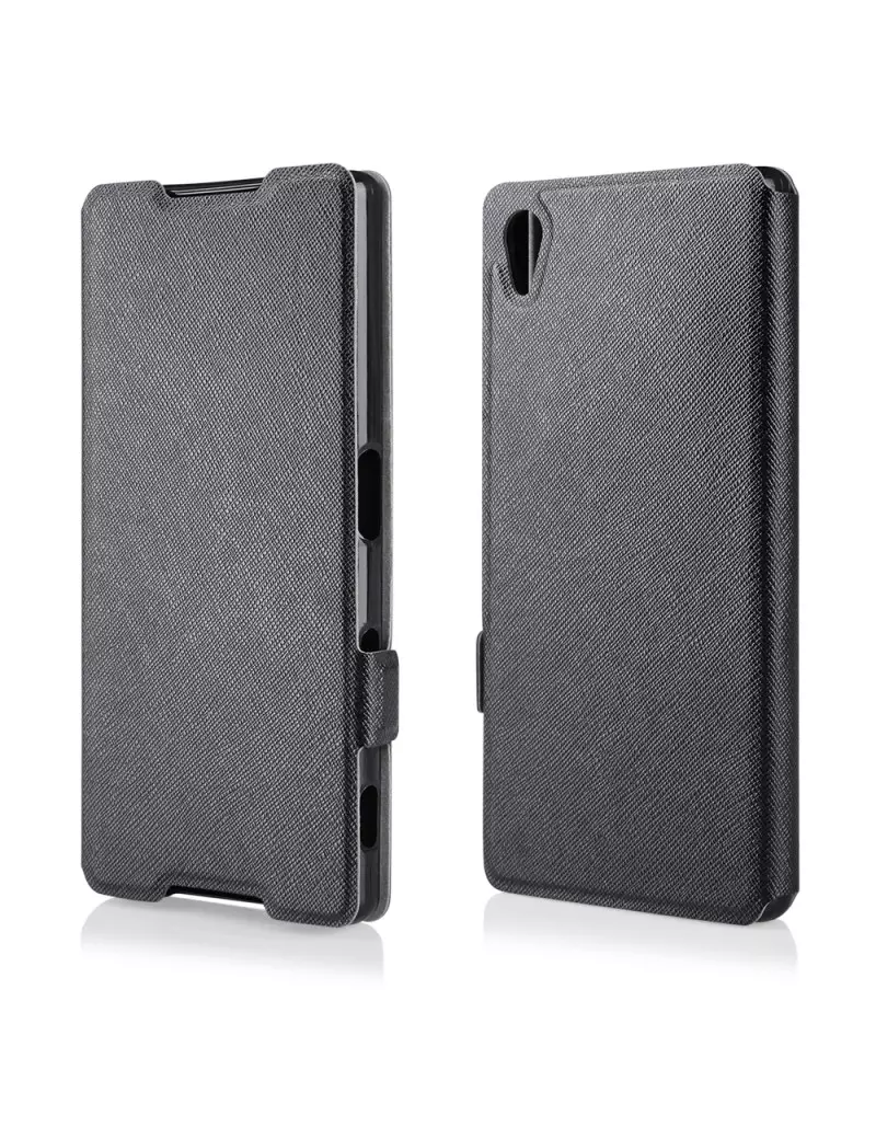 Cover Flip a Portafoglio Orizzontale per Sony Xperia Z5 (Nero)