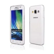Cover in Silicone per Samsung Galaxy A3 A300F A3000 (Trasparente)