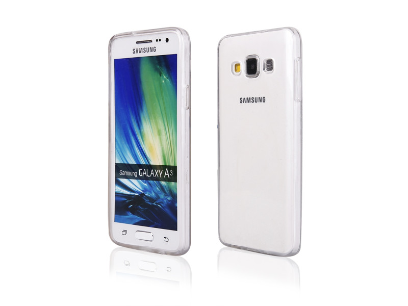 Cover in Silicone per Samsung Galaxy A3 A300F A3000 (Trasparente)