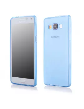 Cover in Silicone per Samsung Galaxy A3 A300F A3000 (Azzurro)