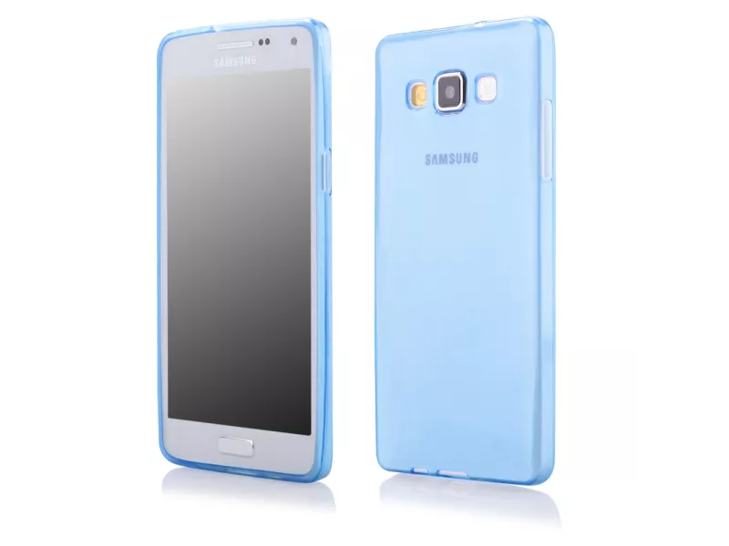 Cover in Silicone per Samsung Galaxy A3 A300F A3000 (Azzurro)