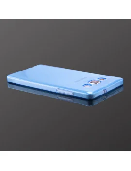 Cover in Silicone per Samsung Galaxy A3 A300F A3000 (Azzurro)