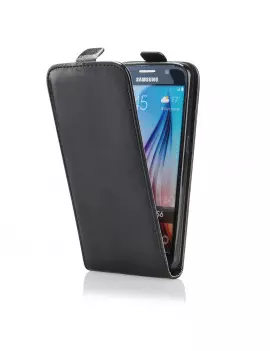 Cover Flip a Portafoglio Verticale in Ecopelle per Nokia Lumia 435 (Nero)