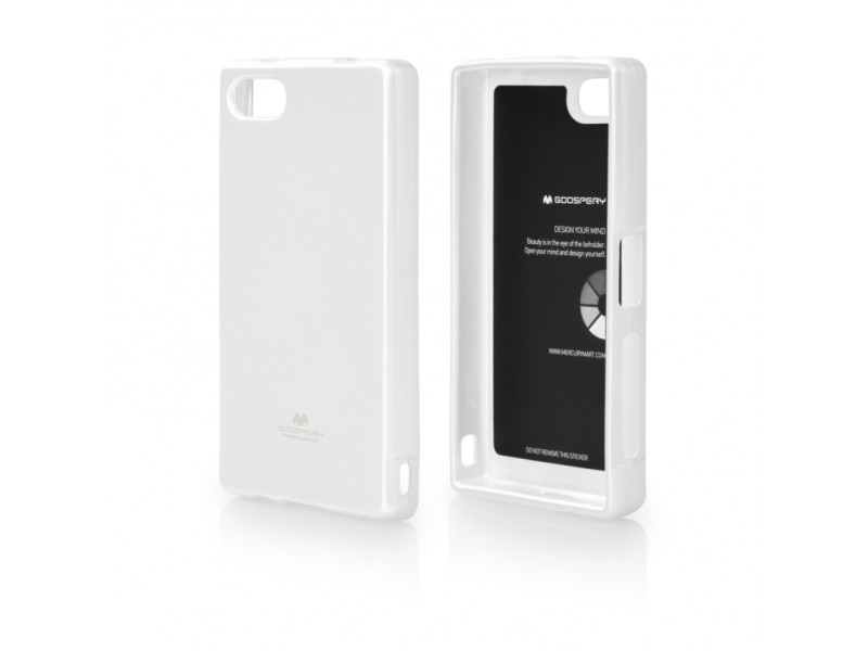 Cover in TPU Goospery Mercury per Sony Xperia Z5 Compact E5803 E5823 (Bianco)
