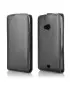 Cover Flip a Portafoglio Verticale in Ecopelle per Microsoft Lumia 535 (Nero)
